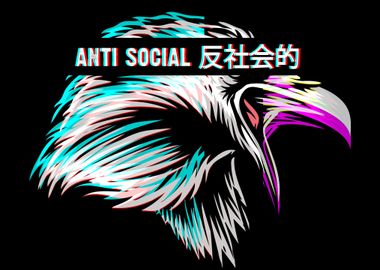 Anti Social Raven Crow