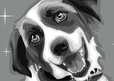 cute puppy vector art