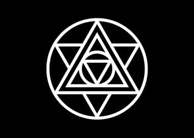 Black Sacred Geometry Rune