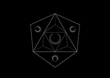 Black Sacred Geometry Rune