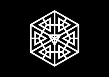 Black Sacred Geometry Rune