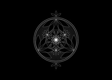 White Sacred Geometry Seal