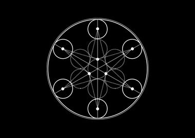 White Sacred Geometry Seal