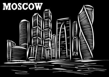 Moscow City Skyline Russia