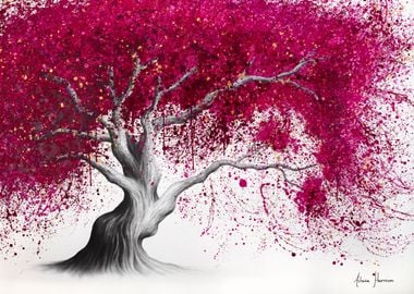 Glowing Magenta Tree 