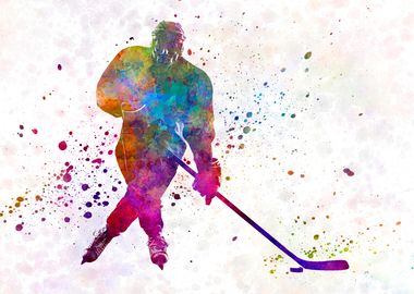 Hockey man player