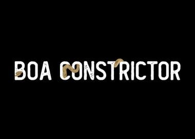 Boa Constrictor Lettering