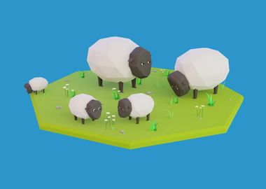 Lone Flock of Sheeps