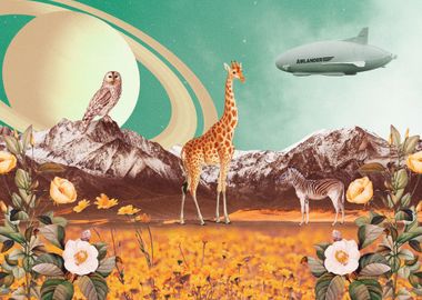 animal space collage