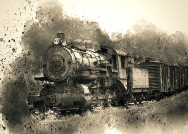 Vintage Retro locomotive