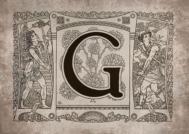 Vintage Alphabet G