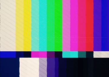 SMPTE color bars tv scan