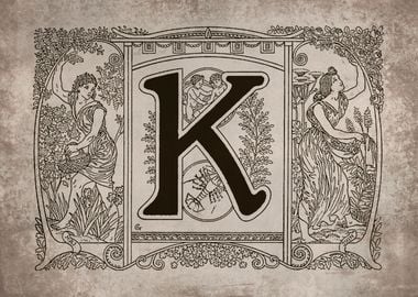 Vintage Alphabet K