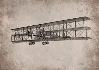 Vintage Airplane Triplane