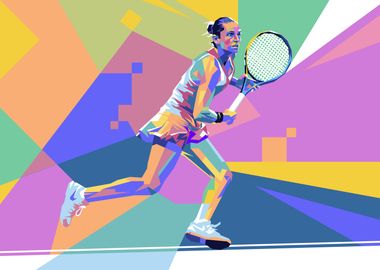 Tennis Sport Digital Art by Riza Ldi - Pixels