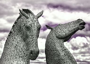 Horses sculpture