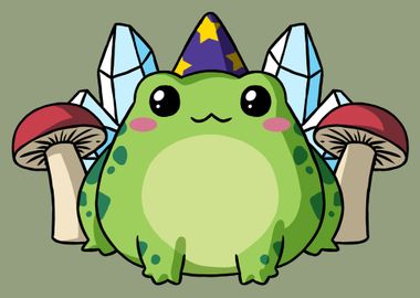 Goblincore, Cottegecore, Green witch clipart collection