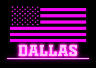 DALLAS USA PINK NEON