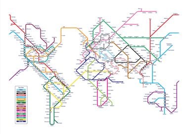 World Metro Map XL