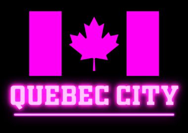 QUEBEC CITY CANADA NEON