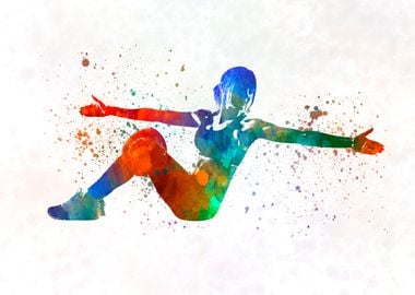 fitness in watercolor