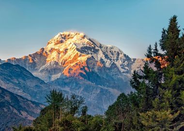 Annapurna sunset