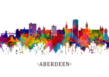 Aberdeen Scotland Skyline