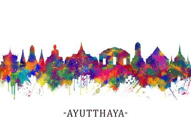 Ayutthaya Thailand Skyline