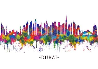 Dubai UAE Skyline