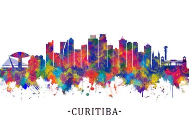 Curitiba Brazil Skyline