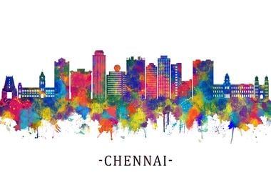 Chennai India Skyline