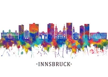 Innsbruck Austria Skyline