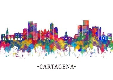 Cartagena Colombia Skyline