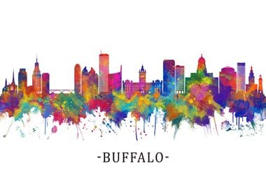 Buffalo New York Skyline