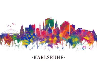 Karlsruhe Germany Skyline