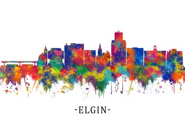 Elgin Illinois Skyline