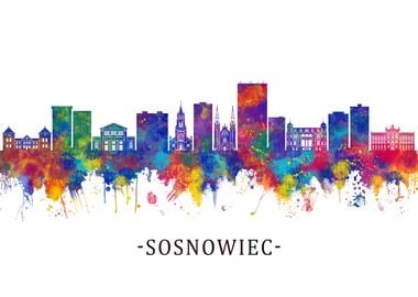 Sosnowiec Poland Skyline