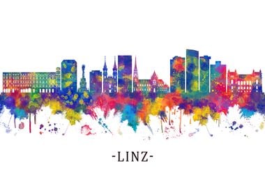 Linz Austria Skyline