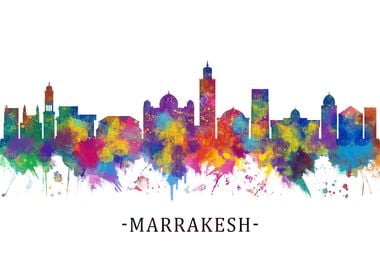 Marrakesh Morocco Skyline