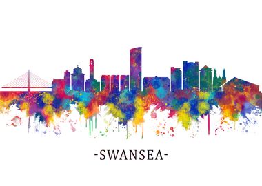 Swansea Wales Skyline