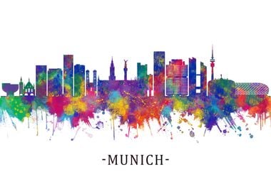 Munich Germany Skyline