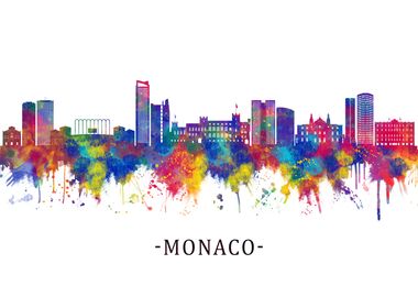 Monaco France Skyline