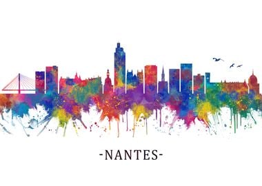 Nantes France Skyline