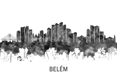 Belem Brazil Skyline BW