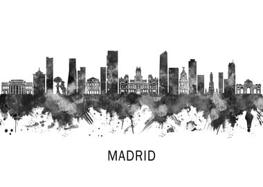 Madrid Spain BW