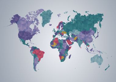 World Map Polygon