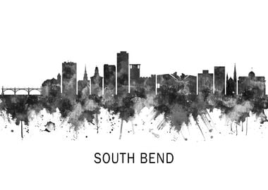 South Bend Indiana Skyline