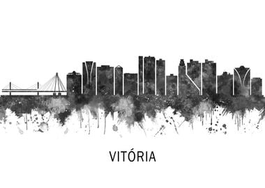 Vitoria Brazil Skyline BW