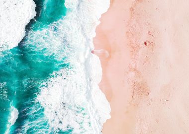 beach aerial view