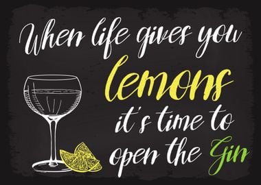 Life gives you lemons Gin